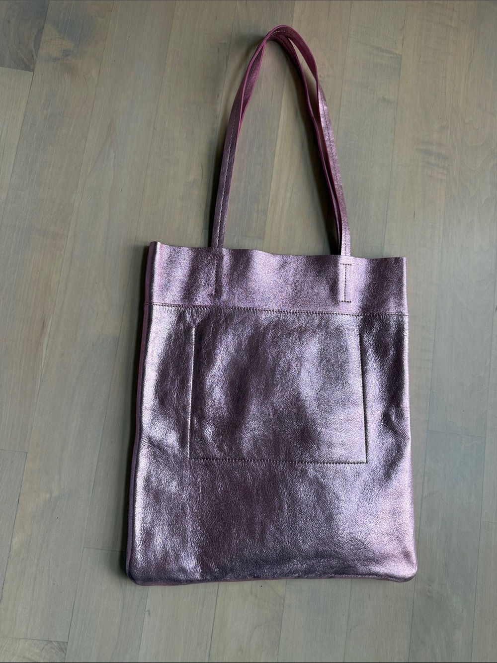 NWT Madewell Metallic Rose Tote Bag